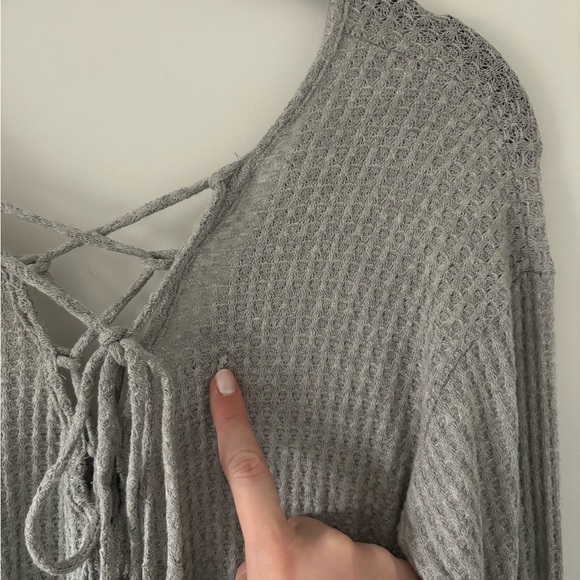 Altard state grey top waffle knit large - Picture 8 of 8